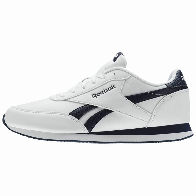 Tenisi Reebok Royal Classic Jogger Barbati Albi/Bleumarin Romania KX3836PM